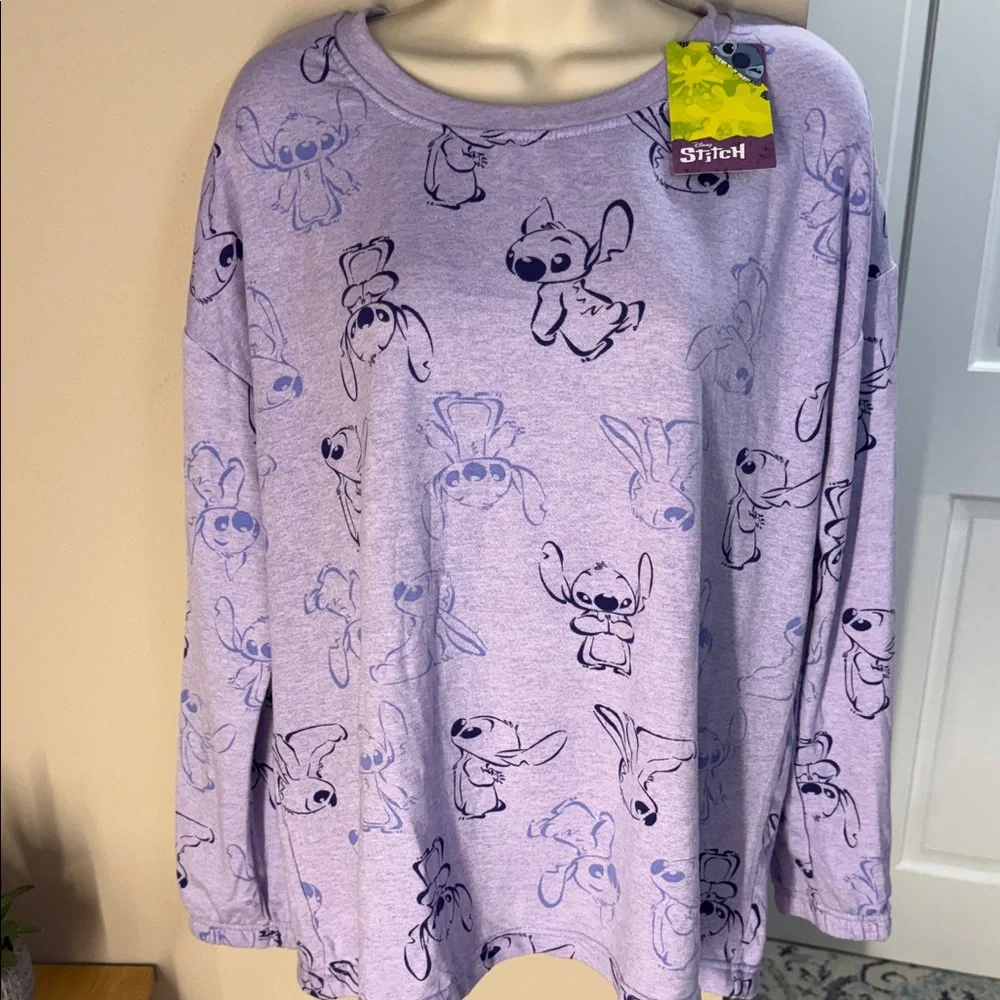 Disney Stitch pajama top - Picture 1 of 10